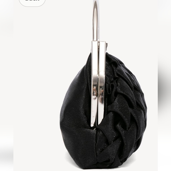 Elegant Satin Clutch Bag Pleated - Picture 3 of 9